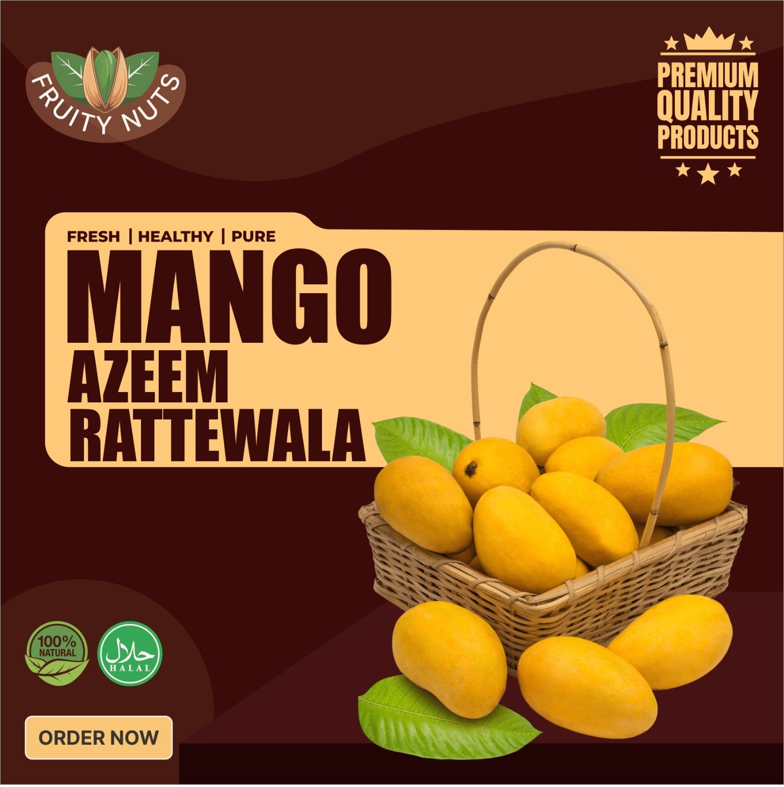 Mango Azeem Rattewala (عظیم رٹے والا), Export Quality (Delivery Will Start After "25 July, 2026")
