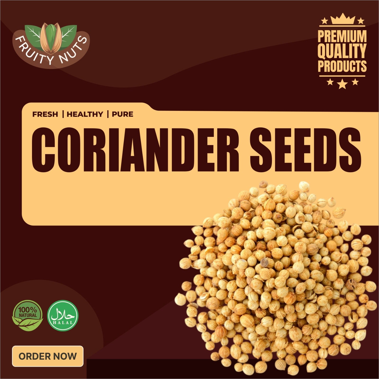 Coriander Seeds, Sukha Dhania (ثابت دھنیا)