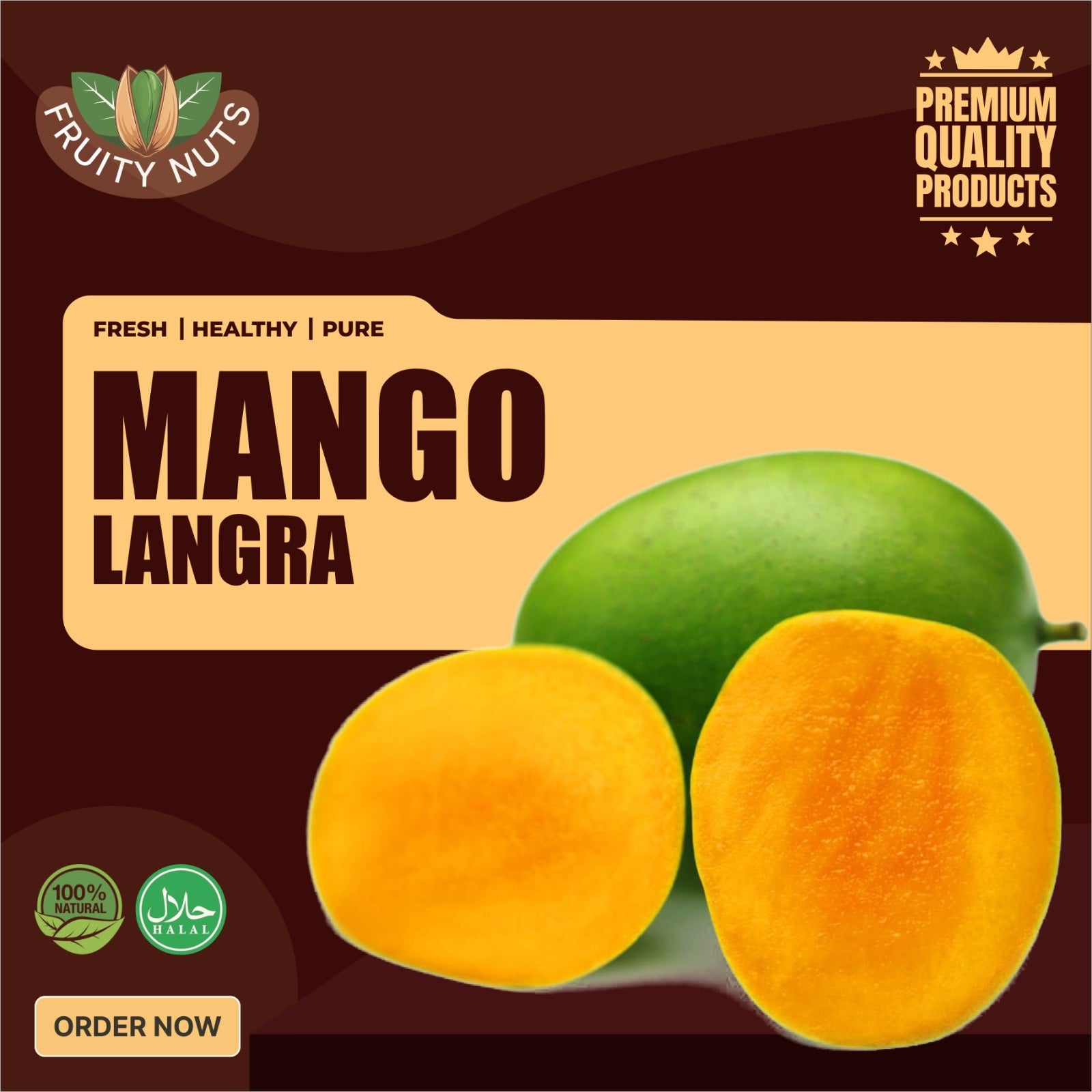 Mango Langra (لنگڑا آم), Export Quality (Delivery Will Start After "15 June, 2026")