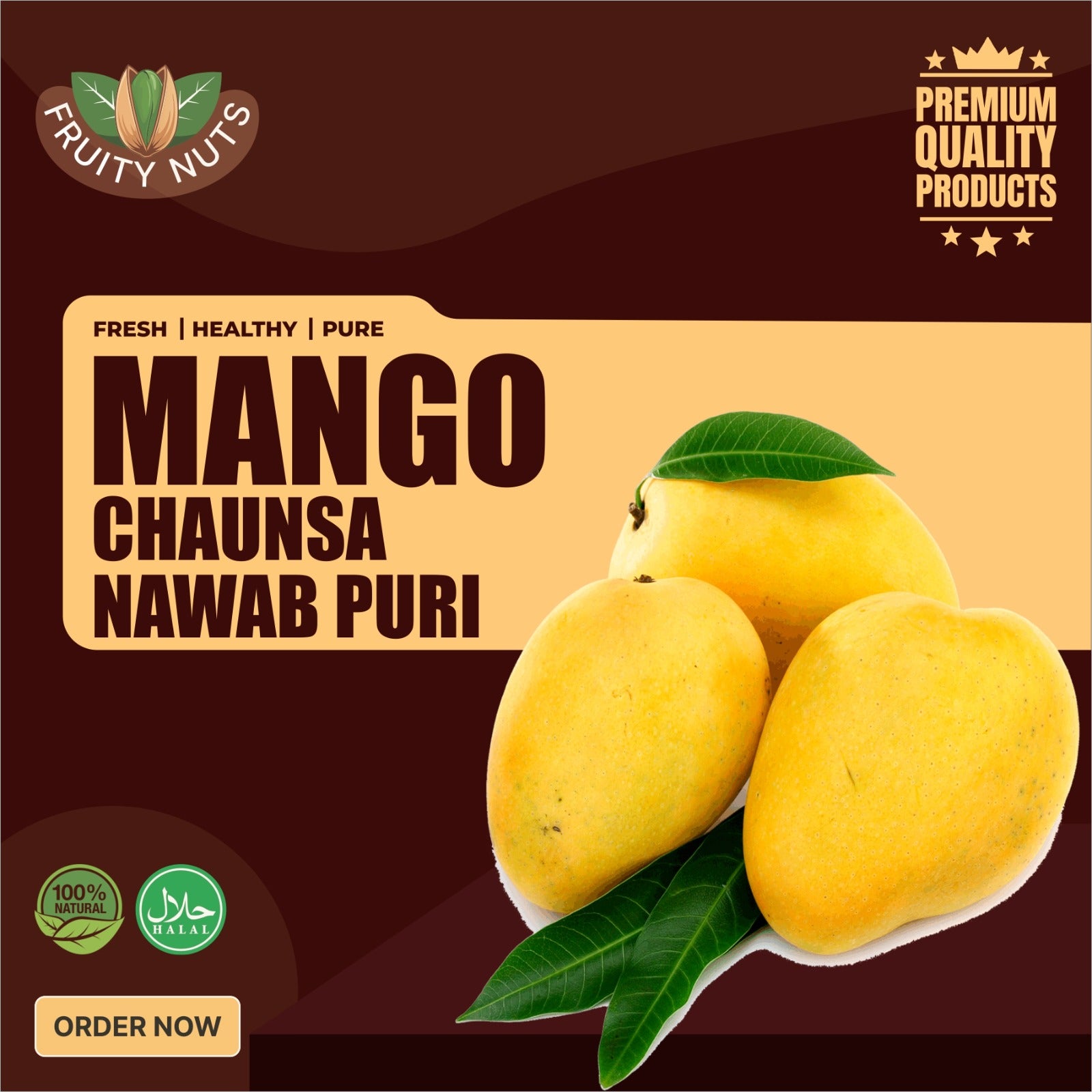Mango Chaunsa Nawab Puri (چونسا نواب پوری), Export Quality (Delivery Will Start After "5 July, 2026")