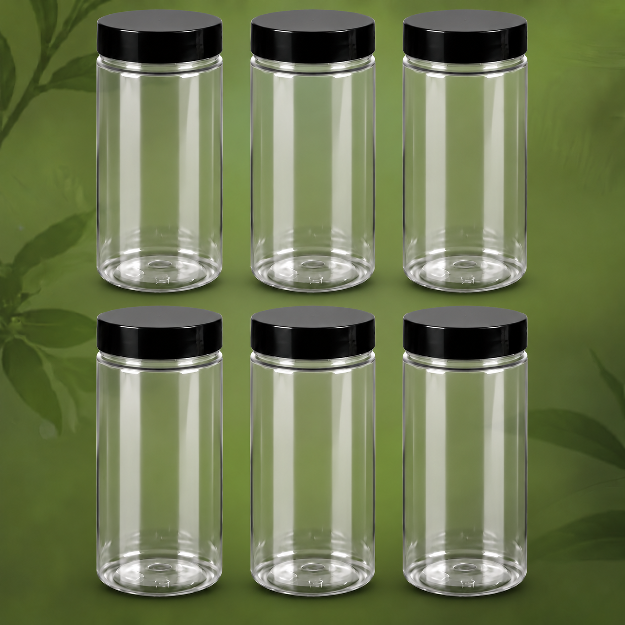 Transparent Jar (مضبوط پلاسٹک کے گول جار)