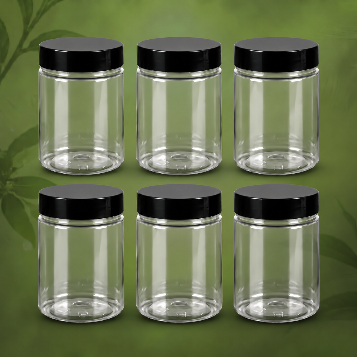 Transparent Jar (مضبوط پلاسٹک کے گول جار)