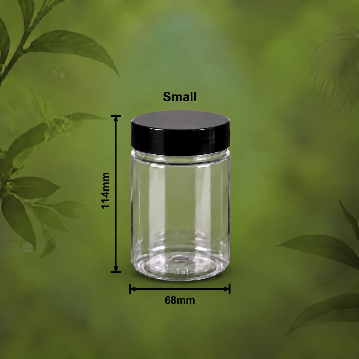 Transparent Jar (مضبوط پلاسٹک کے گول جار)