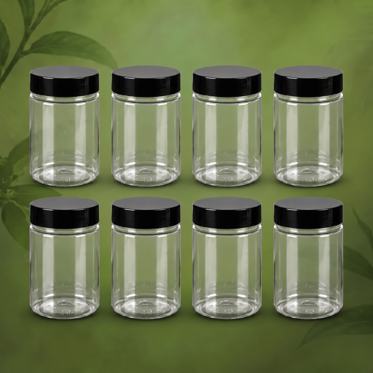 Transparent Jar (مضبوط پلاسٹک کے گول جار)
